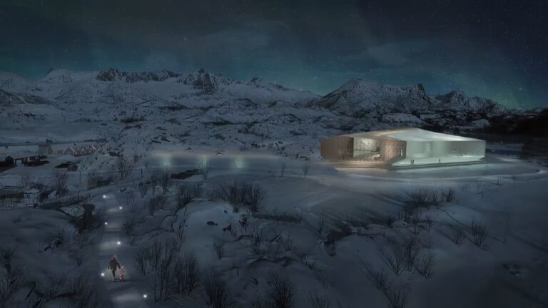 Skreiprosjektet Det har blitt jobbet med planene om Skrei-senteret i 15 år. Høsten 2021 fikk prosjektet klarsignalet fra regjeringen om og kunne begynne å bygge. Foto: LPO Arkitekter