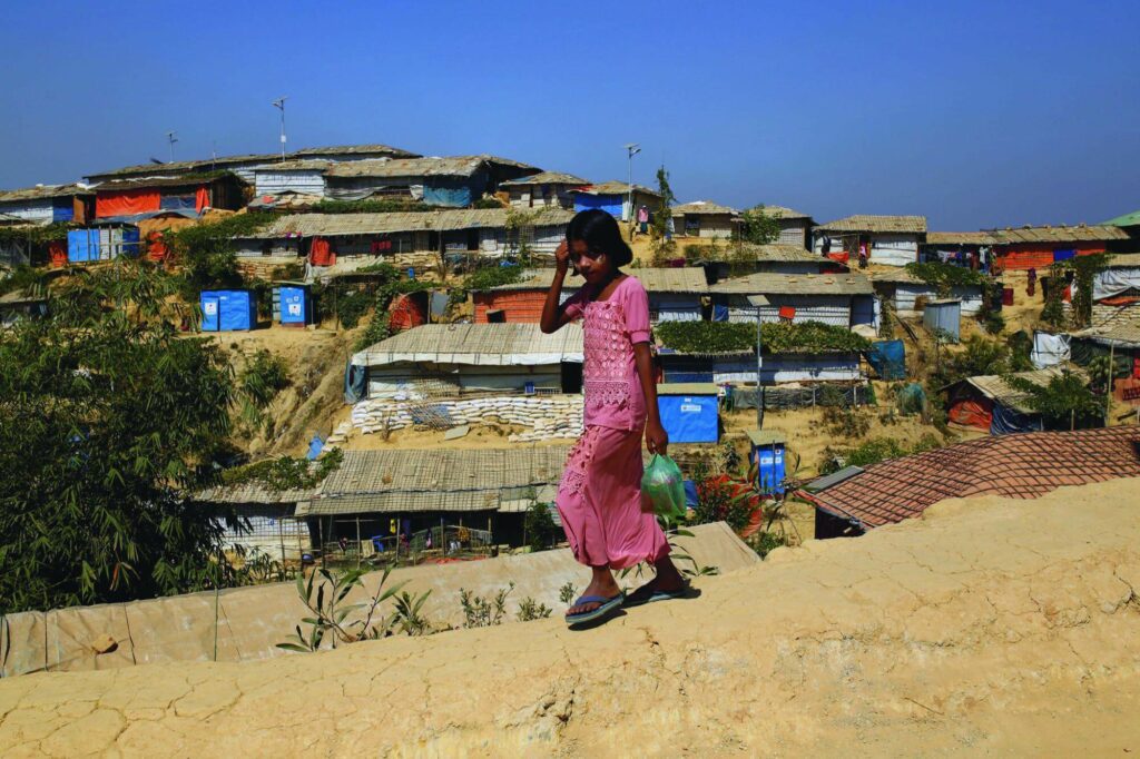 Barn på flukt i Bangladesh